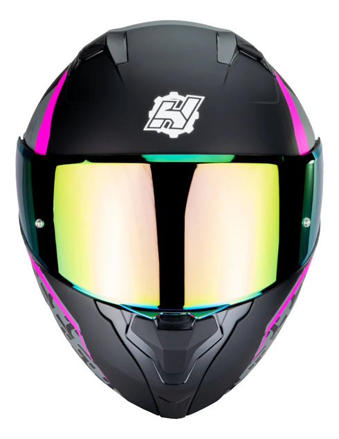 Casco Abatible Hax Amatista Wind rosado